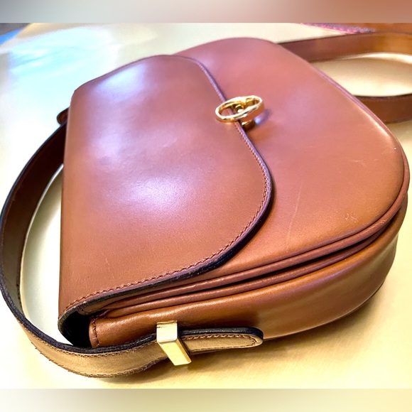 Vintage Celine Triomphe Leather in Natural Brown - Picture 4 of 11